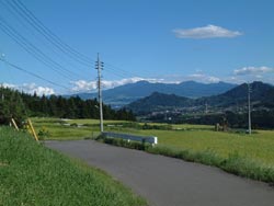 新治村羽場秋の風景